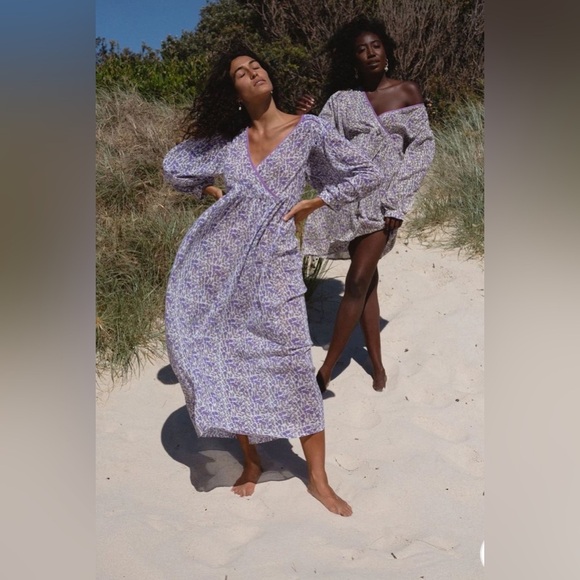 Daughter of India Binita Maxi Dress Violet Size XS - Picture 2 of 15